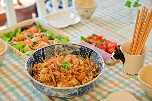 ボッチャンごはん、焼き肉サラダ、トマトのマリネ│aunt spoonの簡単レシピ_Vol.01